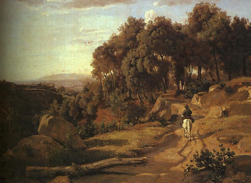  Jean Baptiste Camille  Corot A View near Volterra_1 Sweden oil painting art